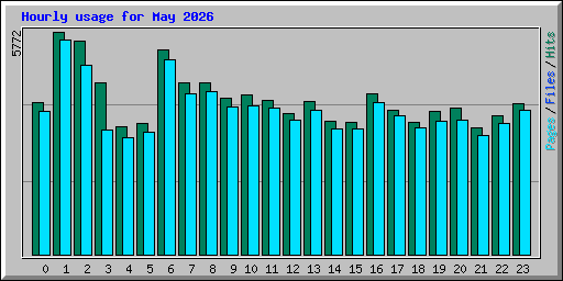 Hourly usage for May 2026